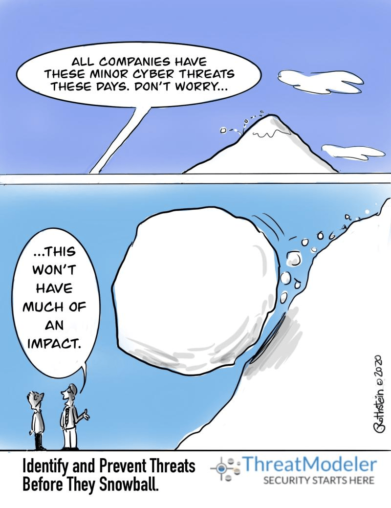 Cartoon about the snowball effect